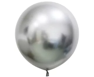 Balónky platinové stříbrné, 61 cm, 2 ks.