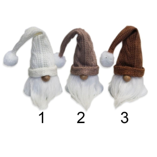 Skřítek se zvonkem textil/kov 11cm mix