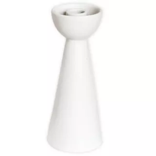 Svícen keramika 21,7cm bílá