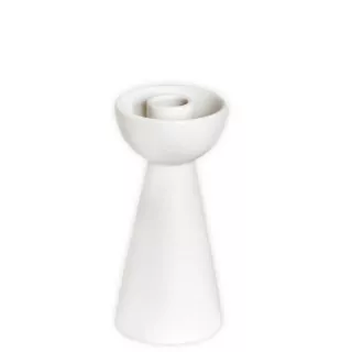 Svícen porcelán 16,5cm bílá