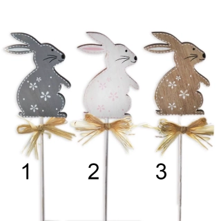 Zajíc zápich dřevo 8/34cm natural