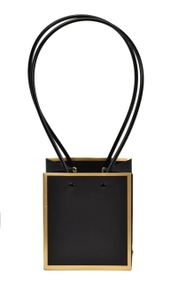 Flower box Nina černo-zlatý 33,5x8x11 cm