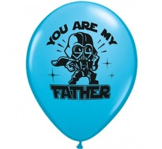 Balónky STAR WARS: You Are My Father, pastelově modrá, 28 cm