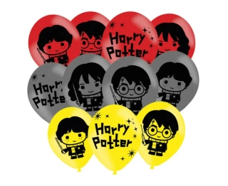 Latexové balónky Harry Potter, 28 cm, 6 ks.