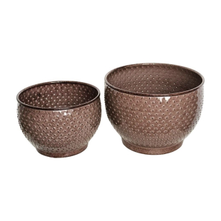 Obal plech sada 2ks/pr.26,5/22V20,5/17cm  hnědá