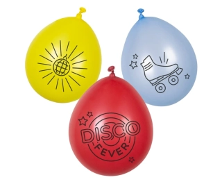 Balónky Disco Fever, 3 barvy, 6 ks.
