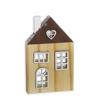 Domek dřevo 13cm hnědá