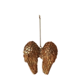 Křídla závěs polyston 5,5cm zlatá