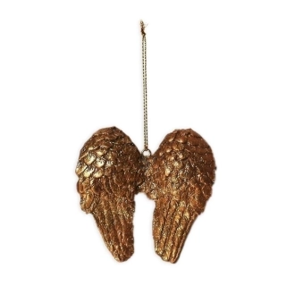 Křídla závěs polyston 7,5cm zlatá