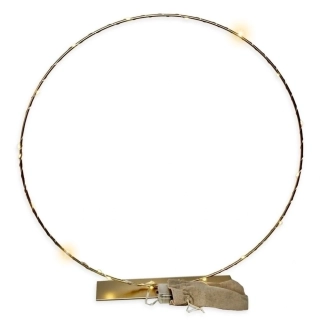 Kruh kov LED pr.55cm zlatý