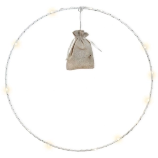 Kruh kov LED pr.55cm bílá