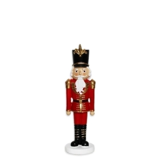 Louskáček polyresin 15cm červená