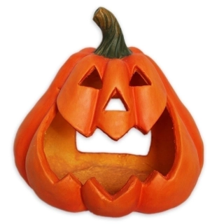 Dýně svícen keramika 26cm oranž