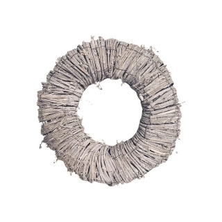 Kruh ratan 25/7cm šedá