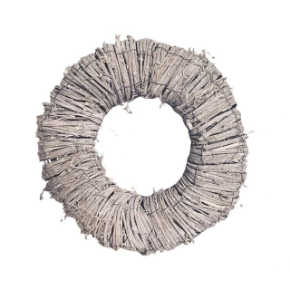 Kruh ratan 30/8cm šedá
