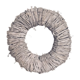 Kruh ratan 35/9cm šedá