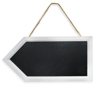 Tabule šipka dřevo V22,5cm bílá
