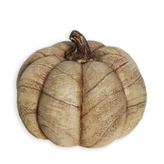 Dýně polyresin 16,2cm dekor dřevo