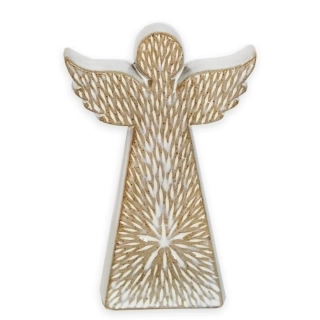 Anděl porcelán 23,6cm bílá