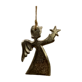 Anděl závěs kov 7,5cm