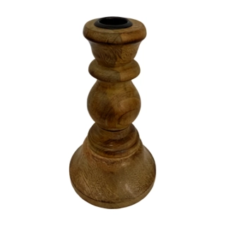 Svícen dřevo 14cm