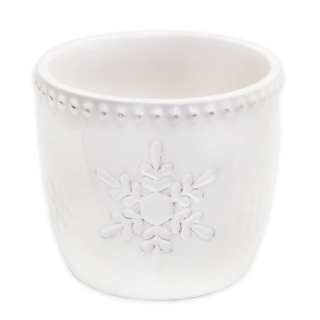 Obal vločka keramika V12,6cm bílá
