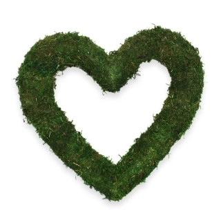 Srdce mech V20cm zelená