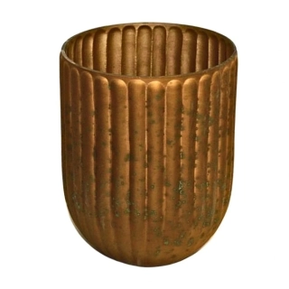 Obal sklo pr.16V21cm hnědá rustic