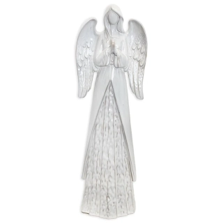 Anděl porcelán V50cm bílá