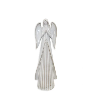 Anděl porcelán V25,7cm bílá