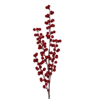Jeřabiny větev 55cm červená