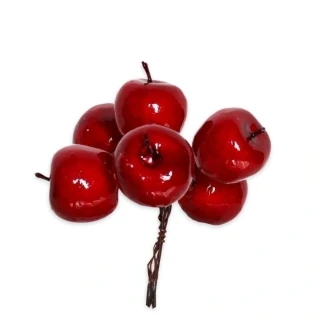Jablka zápich pvc x6/3,3/12cm červená