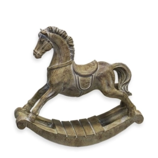 Koník polyresin V21,5cm hnědá