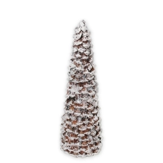Strom šišky V34,5cm zasněžený