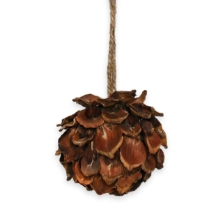 Koule závěs šišky pr.7,5cm natural