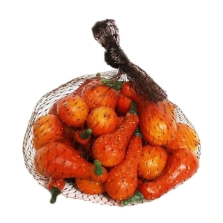 Dýně přízdoba pvc 24ks/6,5cm mix oranž