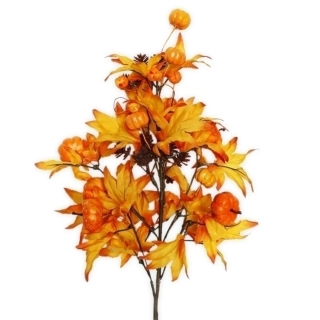 Větev podzim 45cm sv.oranž