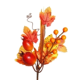 Podzim zápich bobule 25cm oranž