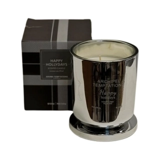 Vonná svíčka sklo 8,8x10cm Happy Holidays