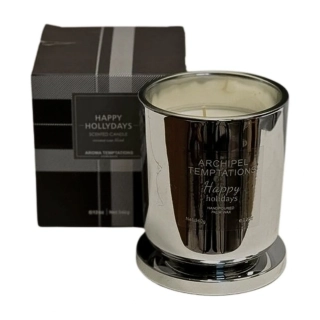 Vonná svíčka sklo 9,5x10cm Happy Holidays