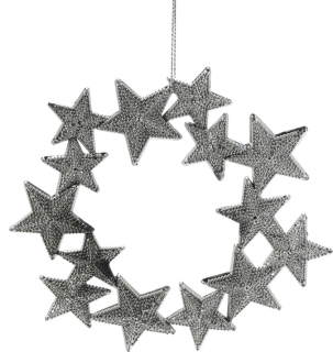 Závěsný věnec hvězdy stříbrný