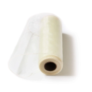 Organza obšitá š15cm/9m krémová