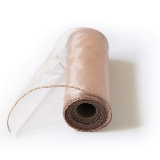 Organza obšitá š15cm/9m pudrová