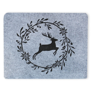 Podložka filc 45cm šedá