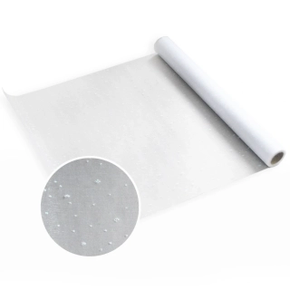 Organza vánoční 36cm/5m bílá