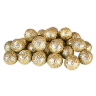 Kulička pěna 48ks/1,5cm zlatá