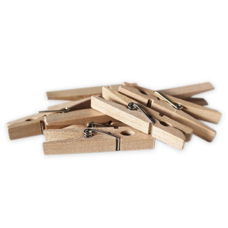 Kolíčky dřevo 24ks/3cm natural