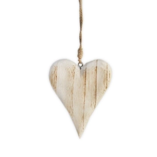 Srdce závěs dřevo 10,5cm natur