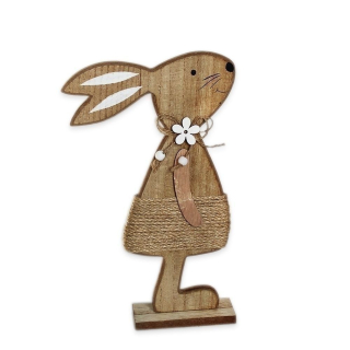 Zajíc dřevo 19,5cm natural