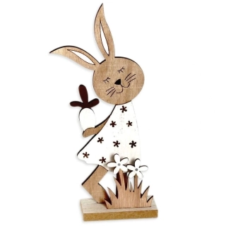 Zajíc dřevo 23cm natural